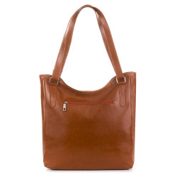 Duża skórzana torba damska na ramię Paolo Peruzzi Z-09-CG