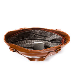 Duża skórzana torba damska na ramię Paolo Peruzzi Z-09-CG