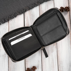 Portfel męski AY-07-BL i listonoszka męska skórzana AY-01-BL zestaw Paolo Peruzzi ZUP-137