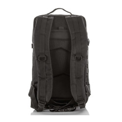 Czarny plecak trekkingowy taktyczny wodoodporny 4076-BL