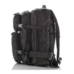 Czarny plecak trekkingowy taktyczny wodoodporny 4076-BL