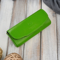 Etui na okulary piórnik pokrowiec skórzany Paolo Peruzzi T-83-GR