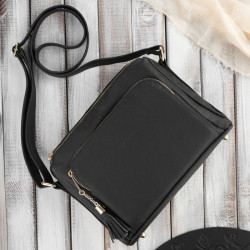 Listonoszka damska skórzana na ramię Paolo Peruzzi Z-55-BLZ