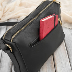 Listonoszka damska skórzana na ramię Paolo Peruzzi Z-55-BLZ