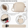 Mała torebka damska skórzana na ramię crossbody modna letnia Paolo Peruzzi AY-25-BG