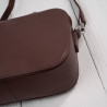 Mała torebka damska skórzana kopertówka na ramię crossbody do ręki brązowa Paolo Peruzzi AY-24-BR
