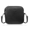 Mała torebka damska skórzana kopertówka na ramię crossbody do ręki czarna Paolo Peruzzi AY-24-BL