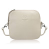 Mała torebka damska skórzana kopertówka na ramię crossbody do ręki beżowa Paolo Peruzzi AY-24-BG