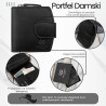 Portfel damski skórzany mały czarny RFID Paolo Peruzii AL-24-BL