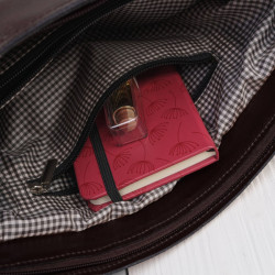 Torebka damska na ramię skórzana klasyczna shopperka brązowa Paolo Peruzzi Z-59-BR