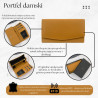Portfel damski skórzany duży RFID żółty pojemny Paolo Peruzzi SL-11-MNG