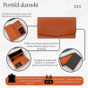 Portfel damski skórzany z RFID pomarańczowy duży Paolo Peruzzi SL-11-OR
