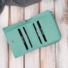 Portfel damski skórzany mały miętowy w orientacji poziomej z RFID Paolo Peruzzi SL-06-MNT