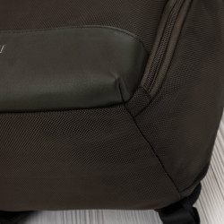 Plecak miejski materiałowy brązowy lekki uniwersalny elegancki pojemny Paolo Peruzzi AS-06-BR