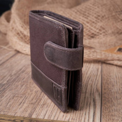 Zestaw upominkowy ZUP-21-BR plecak vintage T-19-BR oraz portfel skórzany T-03-BR