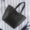 TORBA SHOPPER SKÓRZANA CZARNA DAMSKA NA RAMIĘ PAOLO PERUZZI IN-64-BL