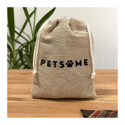 OBROŻA DLA PSA SKÓRZANA BRĄZOWA ROZM. L/XL PETSOME 16P02L
