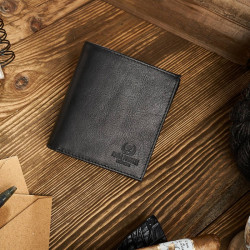 CZARNY PORTFEL MĘSKI ZE SKÓRY NATURALNEJ PAOLO PERUZZI IN-32-BL