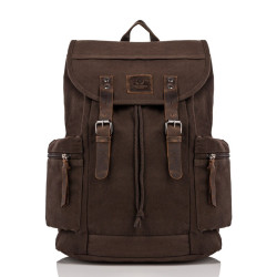 ZESTAW UPOMINKOWY ZUP-21-BR PLECAK VINTAGE T-19-BR ORAZ PORTFEL SKÓRZANY T-03-BR