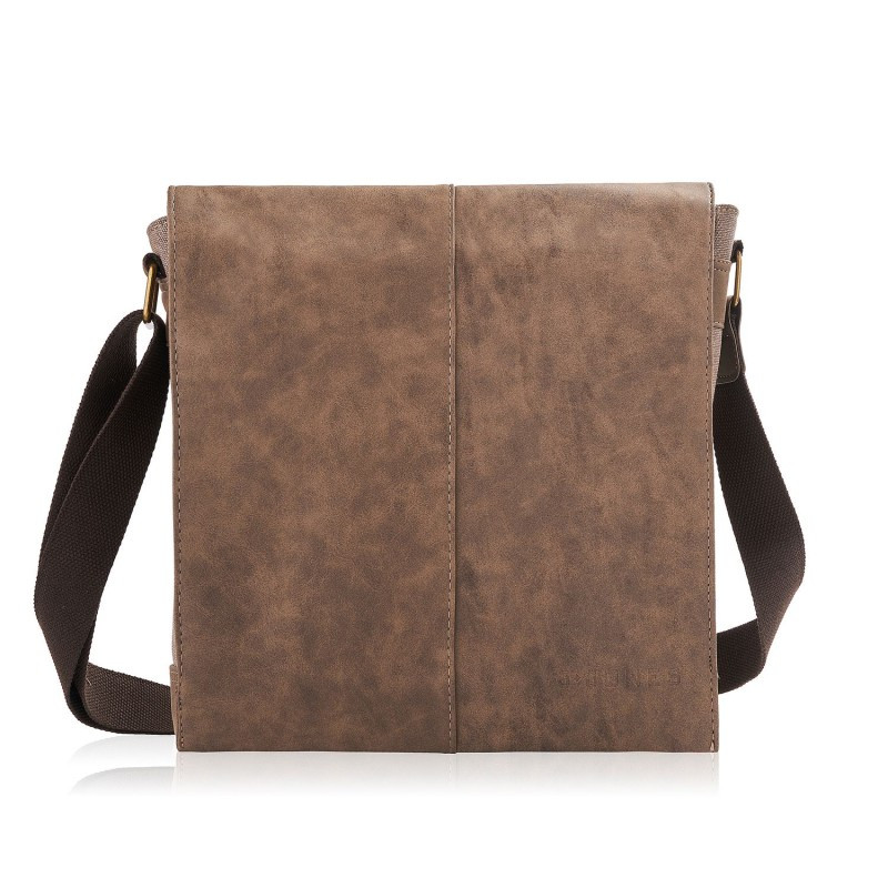 BRĄZOWA TORBA MĘSKA NA RAMIĘ MESSENGER SP-07-BR