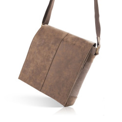 BRĄZOWA TORBA MĘSKA NA RAMIĘ MESSENGER SP-07-BR