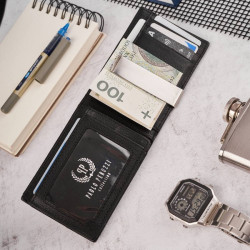 KLASYCZNY SKÓRZANY PORTFEL MĘSKI RFID PAOLO PERUZZI T-46-BL